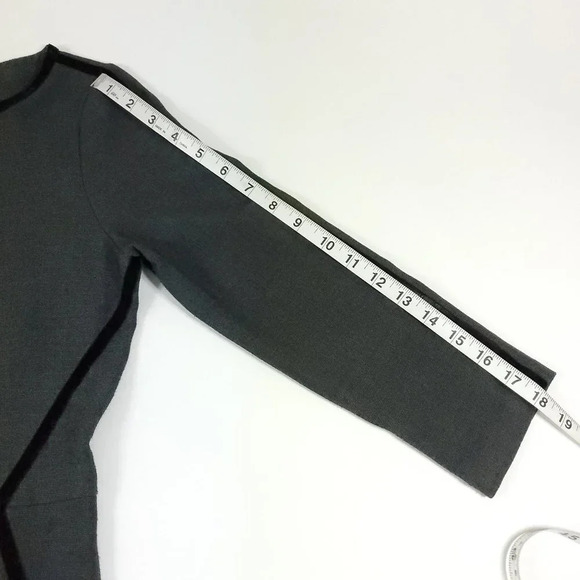 Armani Exchange Dress Women's Size Small Gray Black Knee Length 3/4 Sleeve - Picture 10 of 12